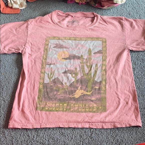 Goodie Two Sleeves Pink Graphic Short Sleeve Tee - Picture 1 of 4